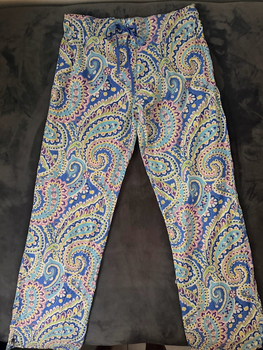 Vera Bradley RETIRED Capri Blue Design Lounge Pants